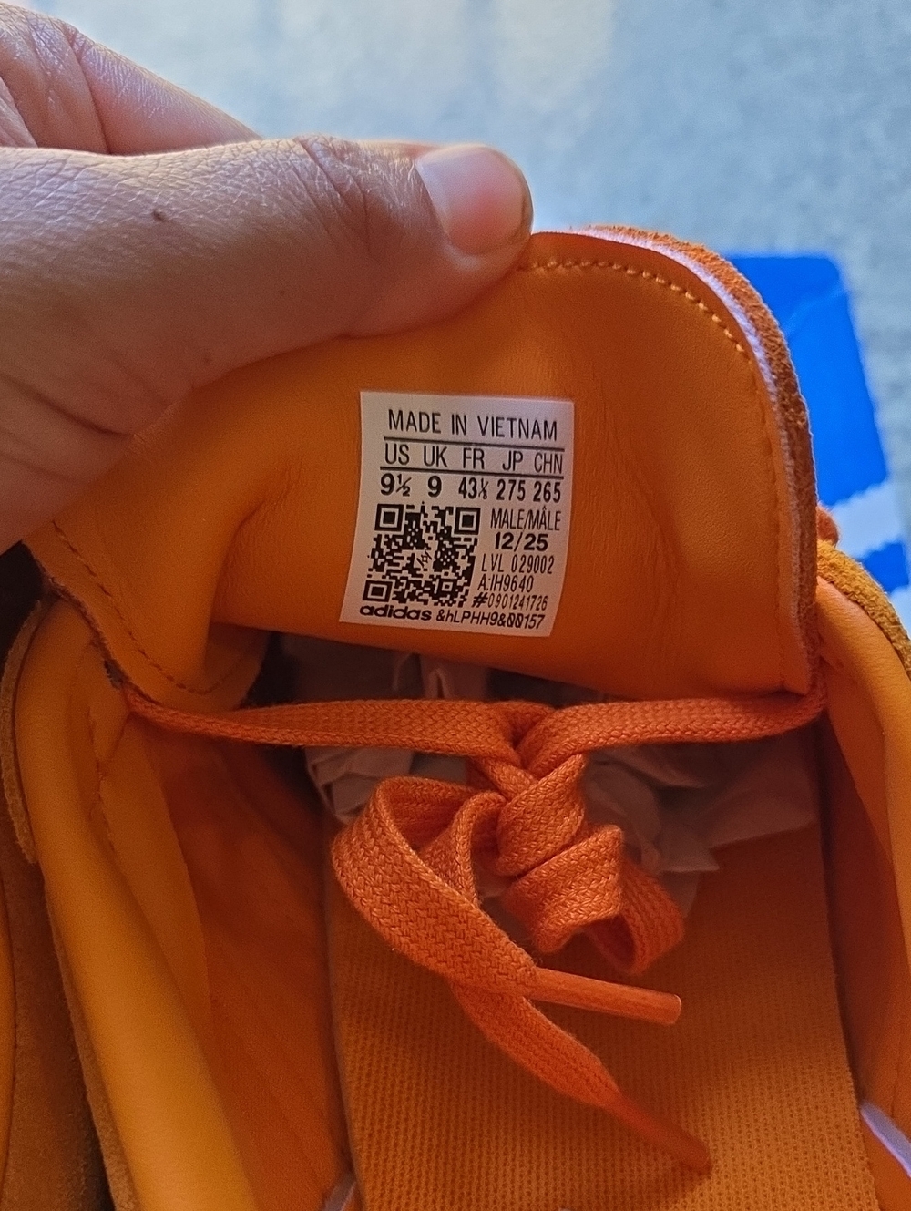 Adidas Orange Gazelle Indoor ​US Men's: 9.5​US Women's: 10.5 NEW - Picture 6 of 8